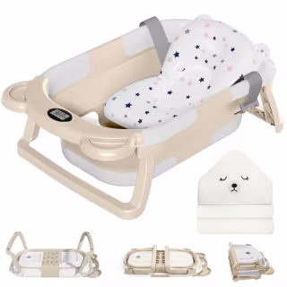 MoreFeel Collapsible Baby Bathtub Set