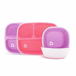 Munchkin® Splash™ 4-Piece Toddler Divided Plate and Bowl Dining Set