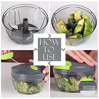 Ourokhome Manual Food Processor Vegetable Chopper