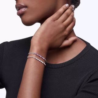 Swarovski Emily Tennis Bracelet with White Crystals