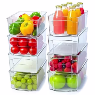 Utopia Home Fridge & Refrigerator Organizer Bins (8 Pack)