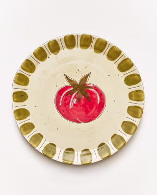 Zara Fruit Earthenware Dessert Plate