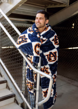 Minky Couture Auburn Tigers Blanket