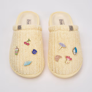 Brunch Essential Ribbed Terry Slippers