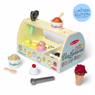 Melissa & Doug x Van Leeuwen Wooden Ice Cream Counter