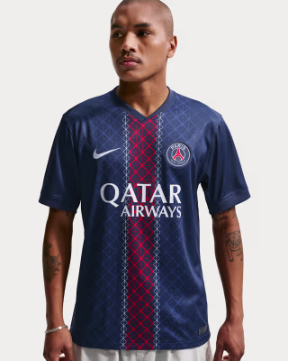 Nike Paris Saint-Germain 2025/26 Stadium Home Replica Jersey