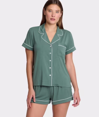 Bare Necessities The Cooling Piped Shorts Set