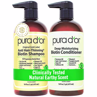 Pura D'Or Anti-Thinning Biotin Shampoo and Conditioner 