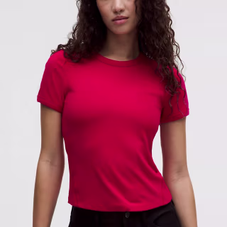 Lululemon Hold Tight Micro-Rib Straight-Hem T-Shirt