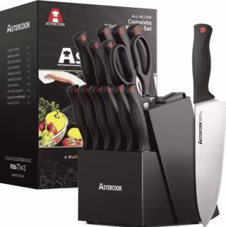 Astercook 14-Piece Kitchen Knife Set