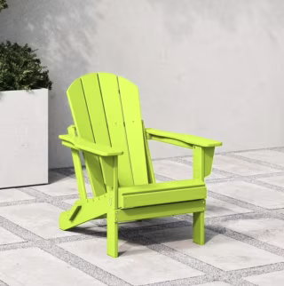 WestinTrends Malibu Outdoor Folding Adirondack Deck Chair