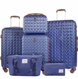 Travelhouse Hardshell Luggage Set (6 Piece)