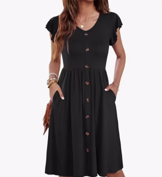 Wneedu Flowy Casual Dress
