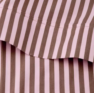 The Hollister Collection at Target Percale Stripe Sheet Set Pink/Brown