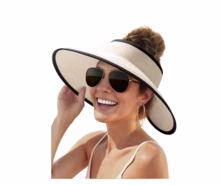 Furtalk Wide Brim Beach Hat