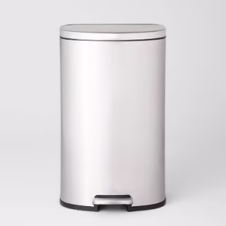 Brightroom D-Shape Step Trash Can 