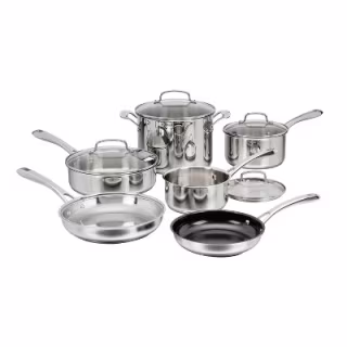 Cuisinart Classic Stainless Steel Cookware Set (10 Piece)