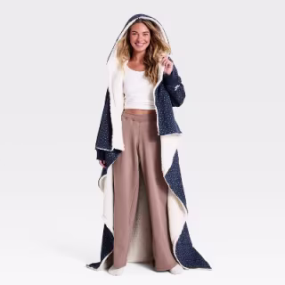 The Hollister Collection at Target Ditsy Floral Hooded Throw Blanket