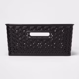 Brightroom Y-Weave Medium Decorative Storage Basket 
