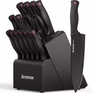 Astercook 14-Piece Kitchen Knife Set