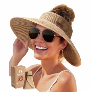 Furtalk Wide Brim Beach Hat