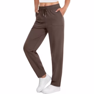 Fantaslook Pants Stretch Knit Casual Lounge Pants