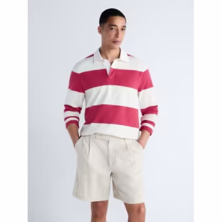 Free Assembly Striped Cotton Rugby Shirt