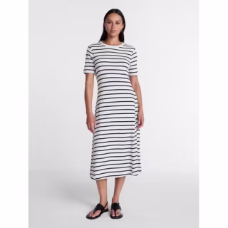 Time and Tru Seamed Cotton Midi Dress