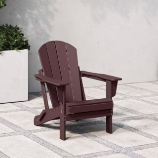 WestinTrends Malibu Outdoor Folding Adirondack Deck Chair