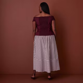 Rosie Assoulin x Target Off the Shoulder Poplin Button-Down Shirt