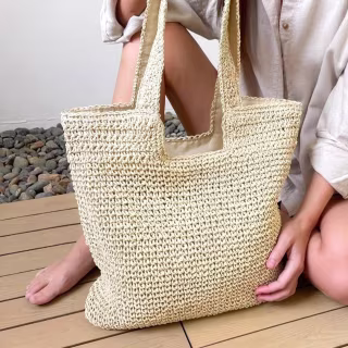 Gocvo Woven Straw Boho Bag