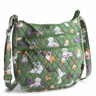 Vera Bradley Outlet Cotton Trio Zip Hipster Crossbody Bag