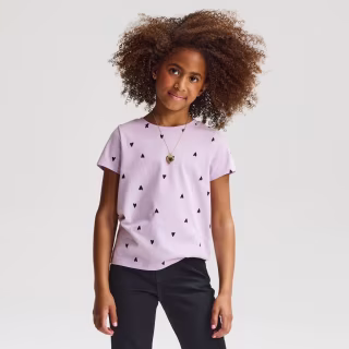 Cat & Jack Girls' Short Sleeve 100% Cotton T-Shirt