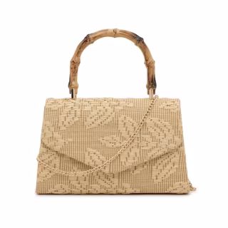 Crown Vintage Bamboo Handle Satchel