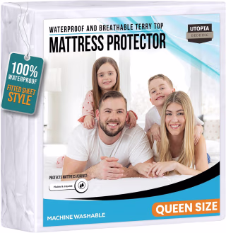 Utopia Bedding Queen Size Mattress Protector