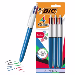 BIC 4-Color Original Retractable Ballpoint Pen