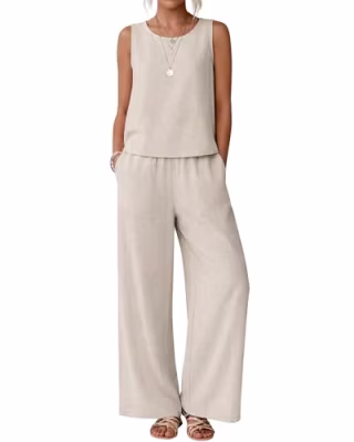 Fiercd Linen Pants & Top Set