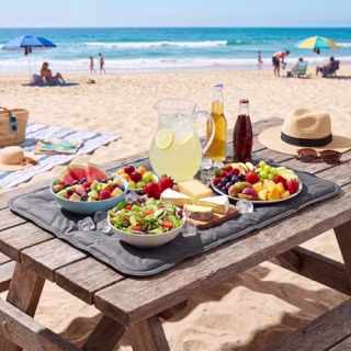 Reallnaive 2-Piece Reusable Freezable Ice Mat 