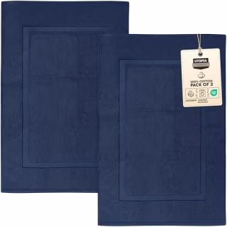 Utopia Towels 100% Cotton Bath Mats (Set of 2)