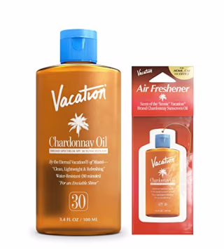 Vacation Chardonnay Oil SPF 30 Sunscreen Oil and Air Freshener Bundle