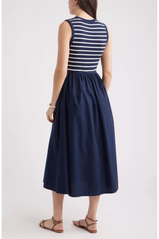 Caslon Mixed Media Dress