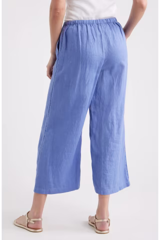 Caslon Wide Leg Crop Linen Pants