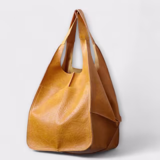 Urania Oversized Leather Weekender Bag