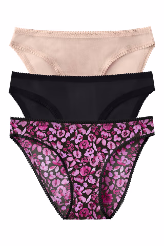 On Gossamer 3-Pack Mesh Hip Bikinis