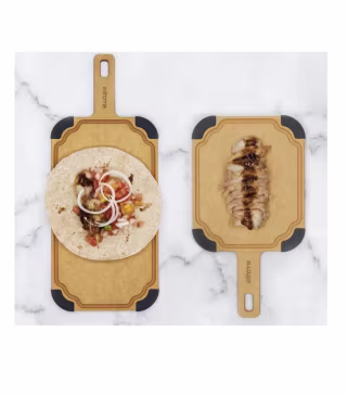 Eli Home Paddle Series Cutting & Serving Board Two-in-One Set