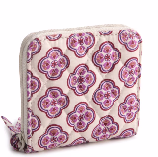 Vera Bradley Outlet Cotton Essential Small Zip-Around Wallet