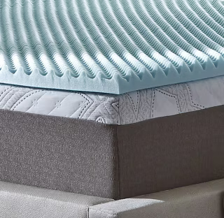 Sleep by Wayfair Twin Reversible Gel Memory Foam Mattress Topper