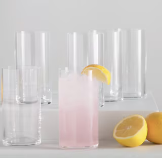Luigi Bormioli Top Class Beverage Drinking Glasses (Set of 6)