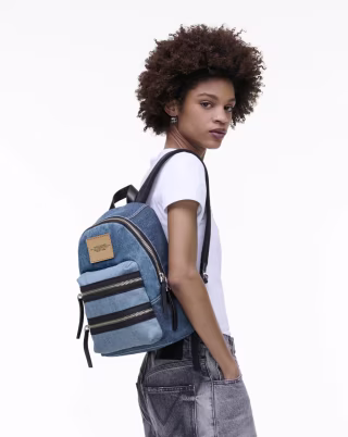 Marc Jacobs The Biker Denim Medium Backpack