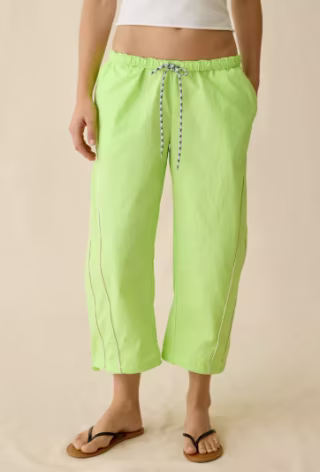 BDG Fast Track Low-Rise Cropped Nylon Pants